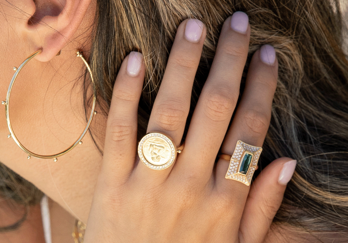 Shannon Green Rings